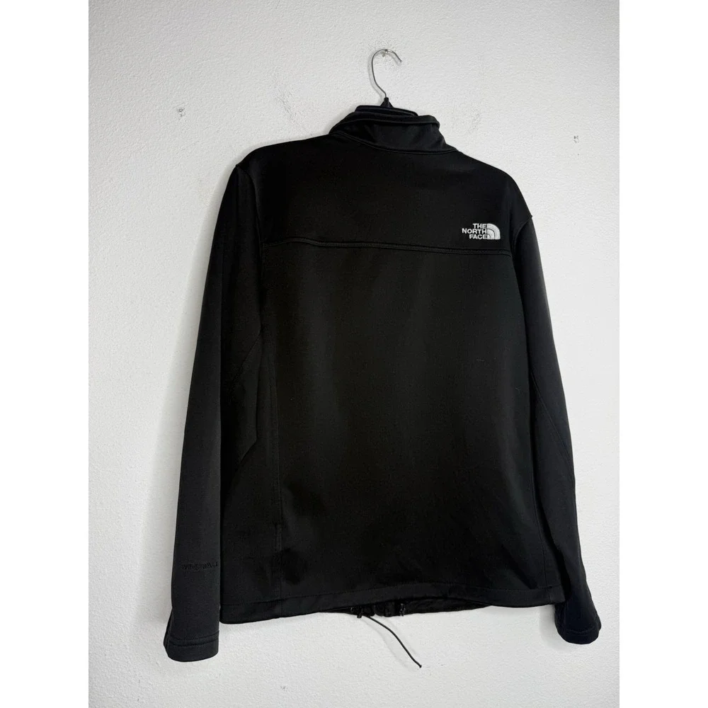 Men's M The North Face Apex Canyonwall Jacket Black Windwall SoftShell Full-Zip